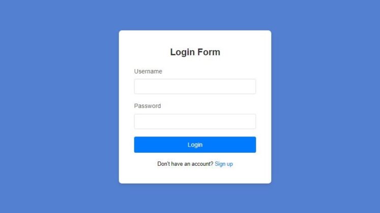Create a Simple Login Form Using HTML and CSS